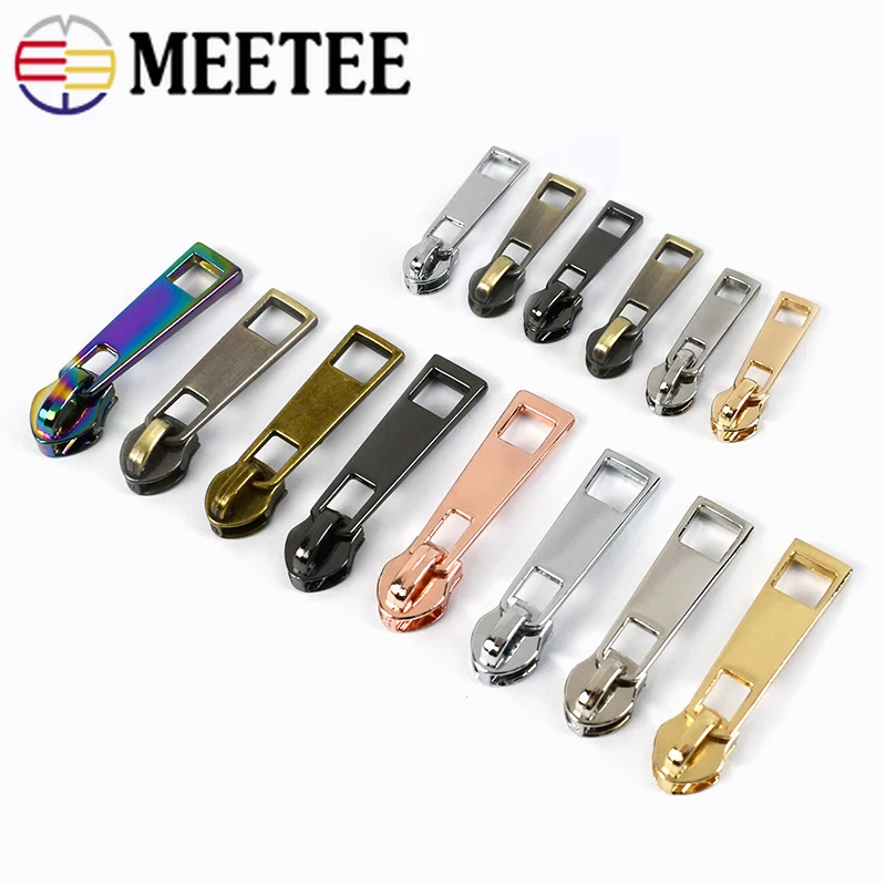 20pcs Zipper Sliders for 3# 5# Nylon Zippers Pull Down Jacket Pocket Fashion Zips Head Bag Repair Kits DIY Accessories