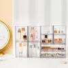 Clear Pull-Out Drawers Storage Box Large Capacity Storage Organizer Transparent Stackable Storage Bin with Handle for Home 3
