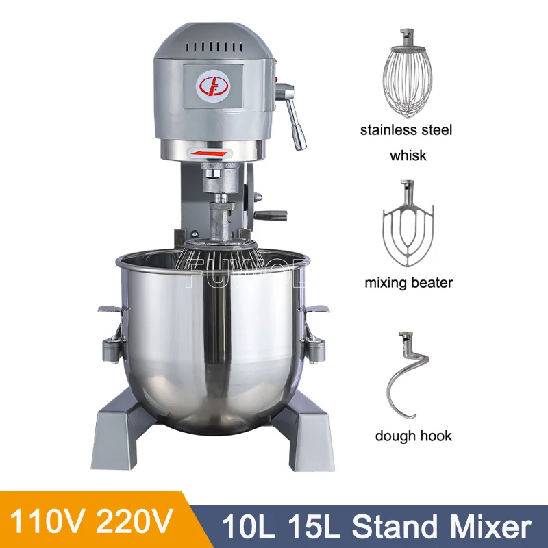 Food Mixer Food Processor Stainless Steel Blender Mixer Dough Mixer Electric Planetary Stand Mixer Kitchen With Hook 2