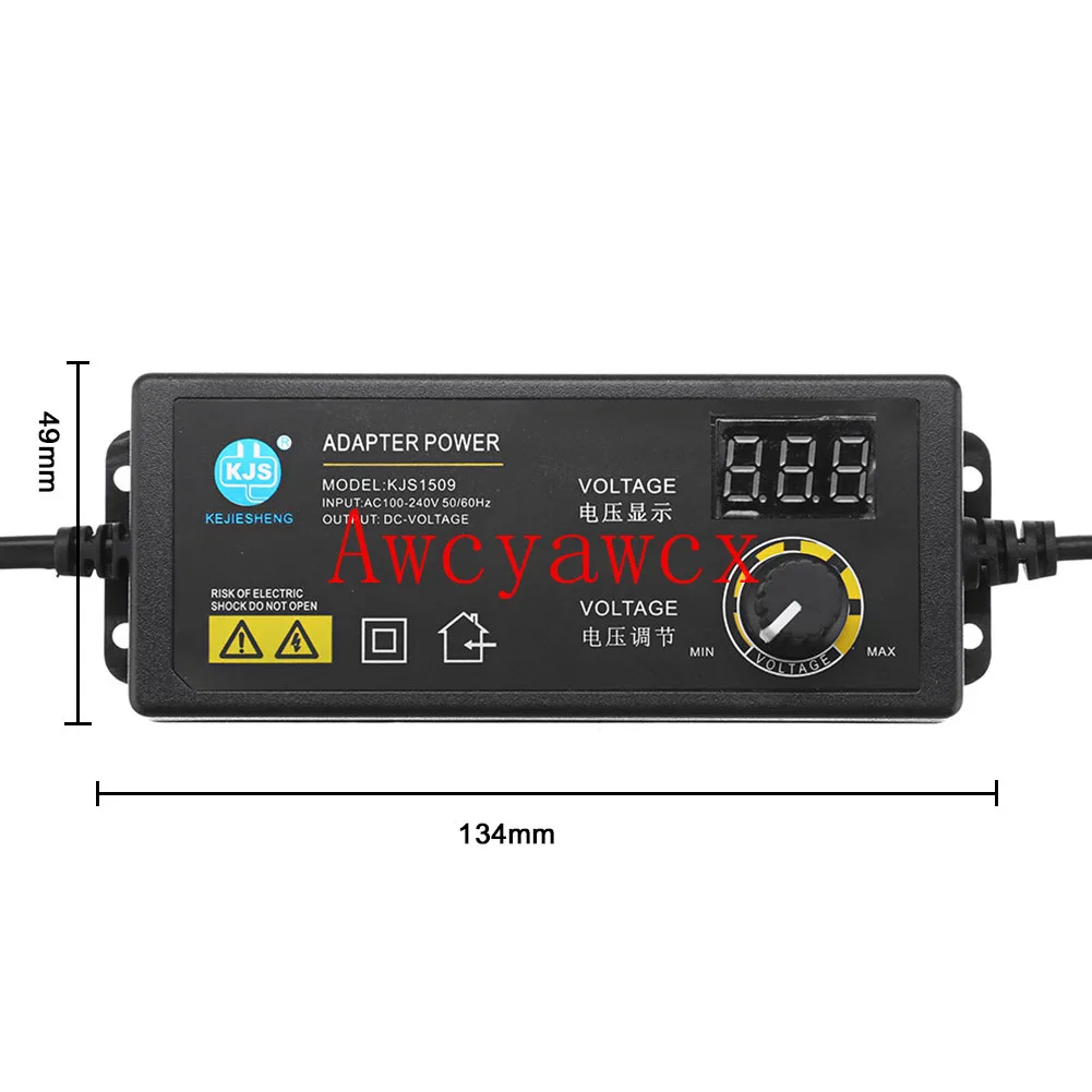 3V-36V 1.7A 60W Power Switching Adapte Led Lcd Digitale Display Spanningsregeling Voeding Adatpor Voor Game speler Motor Router
