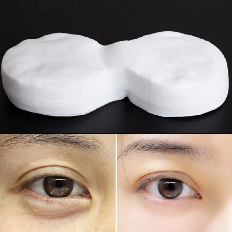80/100Pcs Disposable Eye Mask DIY Natural Cotton Eye Paper Women Essential Product Ultrathin Silk Eye Paper Mask Do Wholesale 2