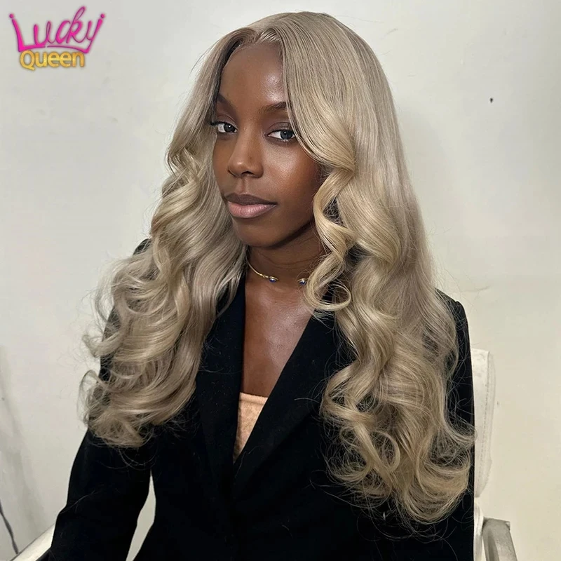 

Grey Ash Blonde Lace Front Wig Wig Human Hair HD 13x4 13x6 Body Wave Lace Frontal Wig Pre Plucked 5X5 Closure Wig for Women