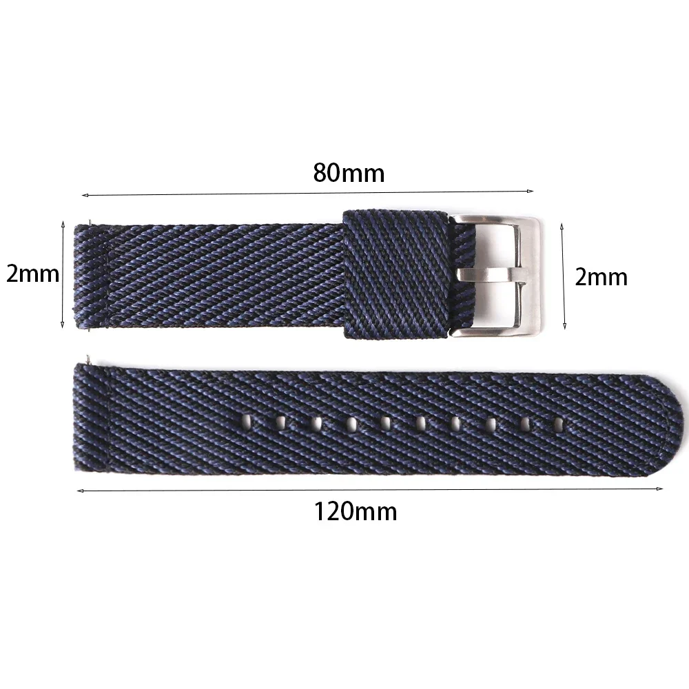 Durable Elastic Nylon Watchbands for Men & Women - Universal Fit, 20mm & 22mm