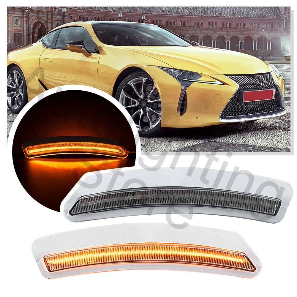 2x For Lexus Lc500/lc500h 2018 2019 2020 2021 2022 Led Front Turn Signal Lights Side Indicator