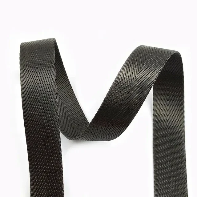 Solid Color Nylon Webbing Ribbon - 5 Meters, 1mm Thick, Multiple Width Options for DIY Projects and Sewing Accessories