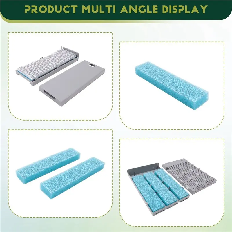 【HOME ESSENTIAL】6X Mijia 어항 필터 카트리지 수족관 물리적 생화학 여과 필터 교체용
