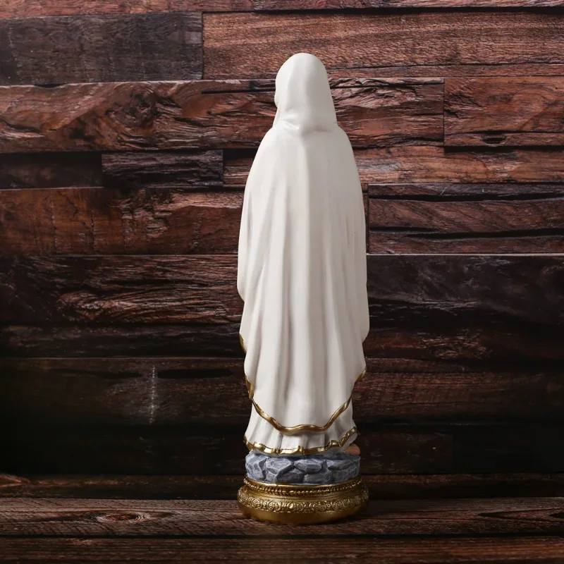 Virgin Mary Resin Statue – Religious Jesus Figurine Home Décor & Souvenir Gift 5