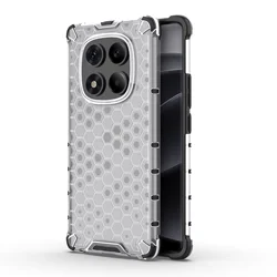 Translucent Honeycomb Hybrid Military Armor Case for RM Note 14 ProPlus5G (White)