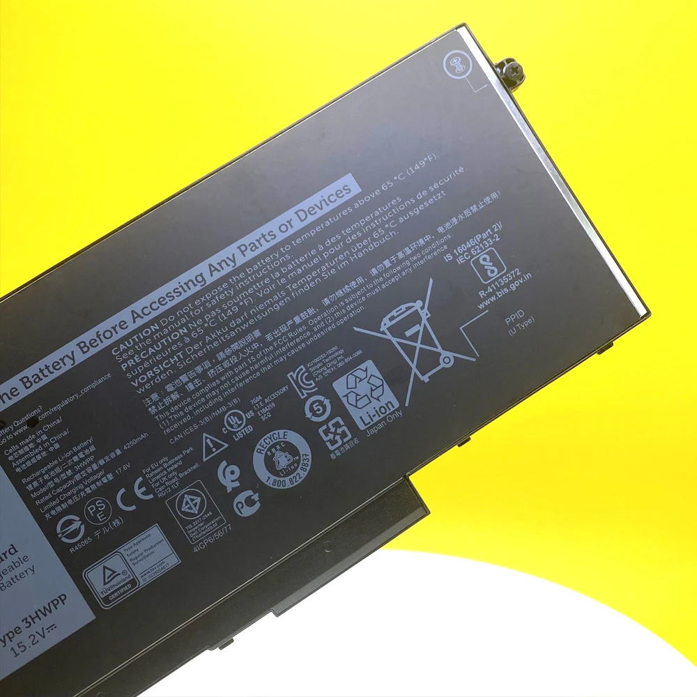 Nova 3hwpp 10x1j N2nll Substituição Bateria para Latitude 5501 5401 5511 5510 5411 5410 Rpc 3541 3551 3550 Bateria do Portátil 15.2 v 68 wh - Imagem 4
