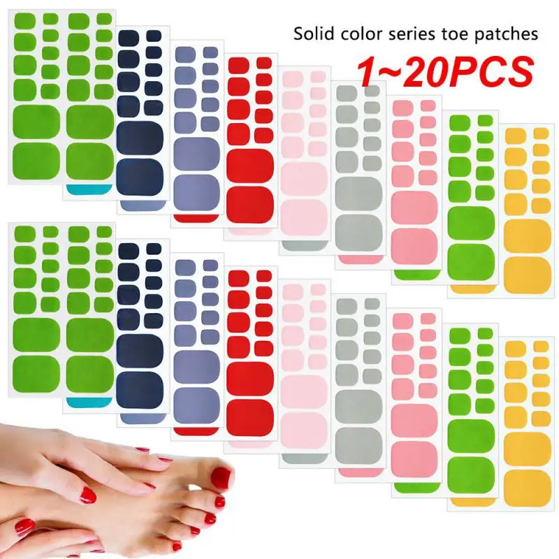 

Nail Art Removable Toenail Stickers Solid Color 22 Nail Stickers Nail Supplies And Manicure Tools Toenail Stickers