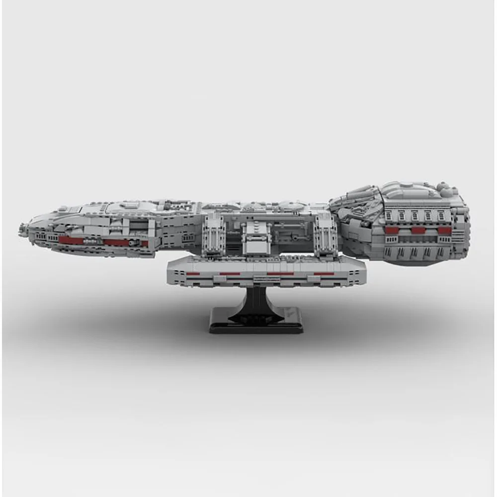 

NEW MOC Battlestar Galactica Model Building Blocks Star Movie Technology Brick DIY Weapon Spaceship Toy Children Holiday Gift