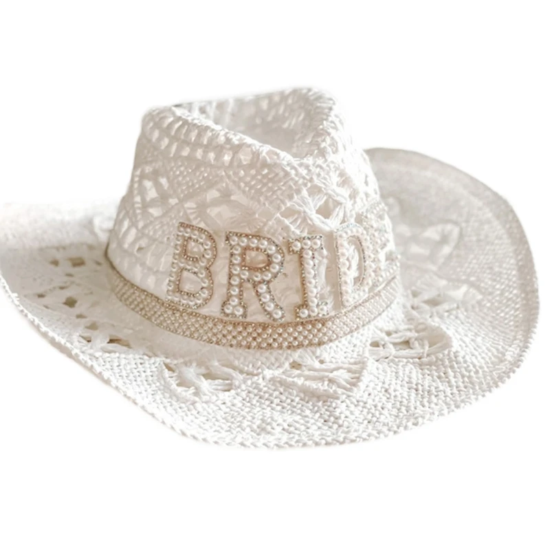Women Cowgirl Hat Hollow out Bride Wedding Party Photo Costume Props cowgirl hats