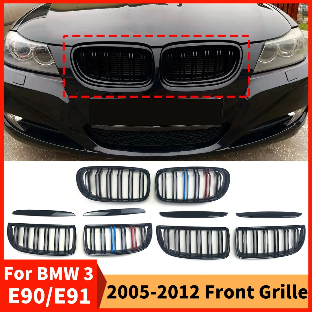 Front Kidney Bumper Grille Racing Grill Trim Facelift For BMW E90 E91 3  Series 2005-2012 325i 320i 330i 335i Tuning Accessories - AliExpress