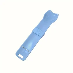 Squeeze Spoon Feeder for Cat Treats - Pet Snack Feeding Tool (Blue)