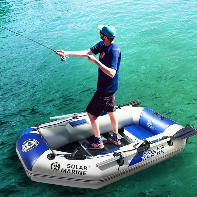 1 Person 175cm Fishing Boat Safety Inflatable Boat 0.7mm Pvc