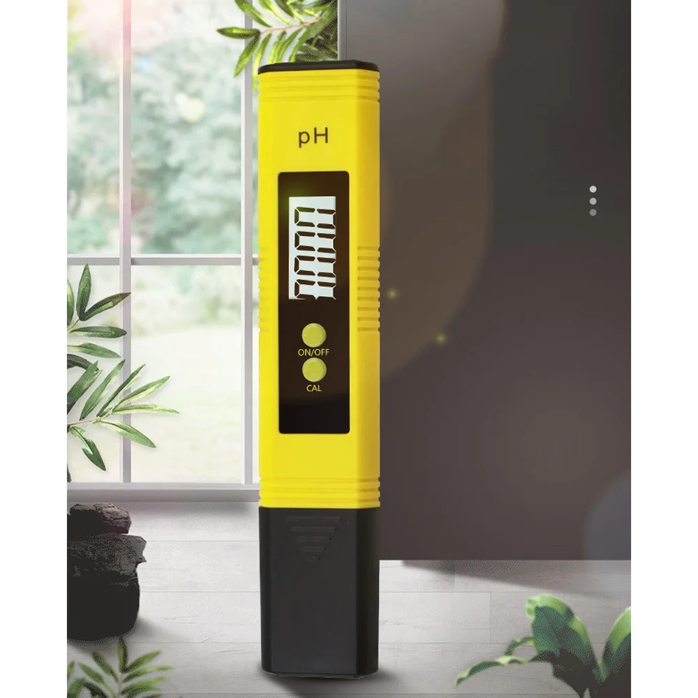 High Accuracy 0.01 LCD Digital PH Meter Tester for Water Food Aquarium Pool Hydroponics Pocket Size PH Tester Large LCD 0-14 PH 4