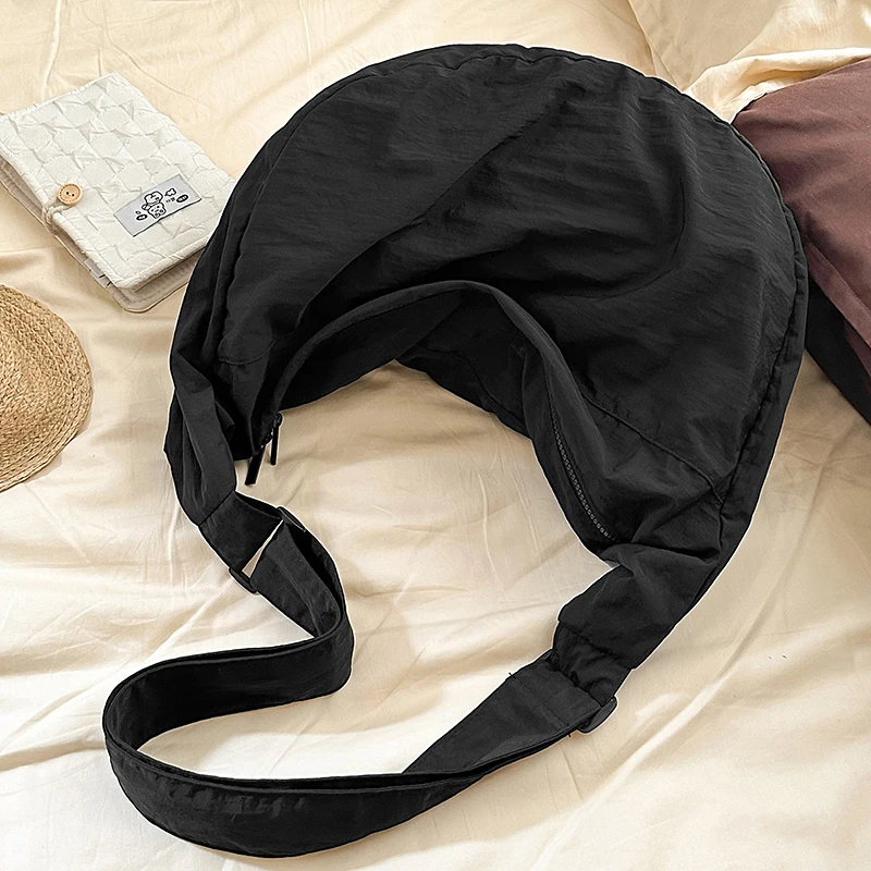 Neue Nylon-Umhängetasche für Damen, lässig, vielseitig, große Kapazität, leichte Reisetasche, einfache Mädchen-Büchertasche – Detail 26
