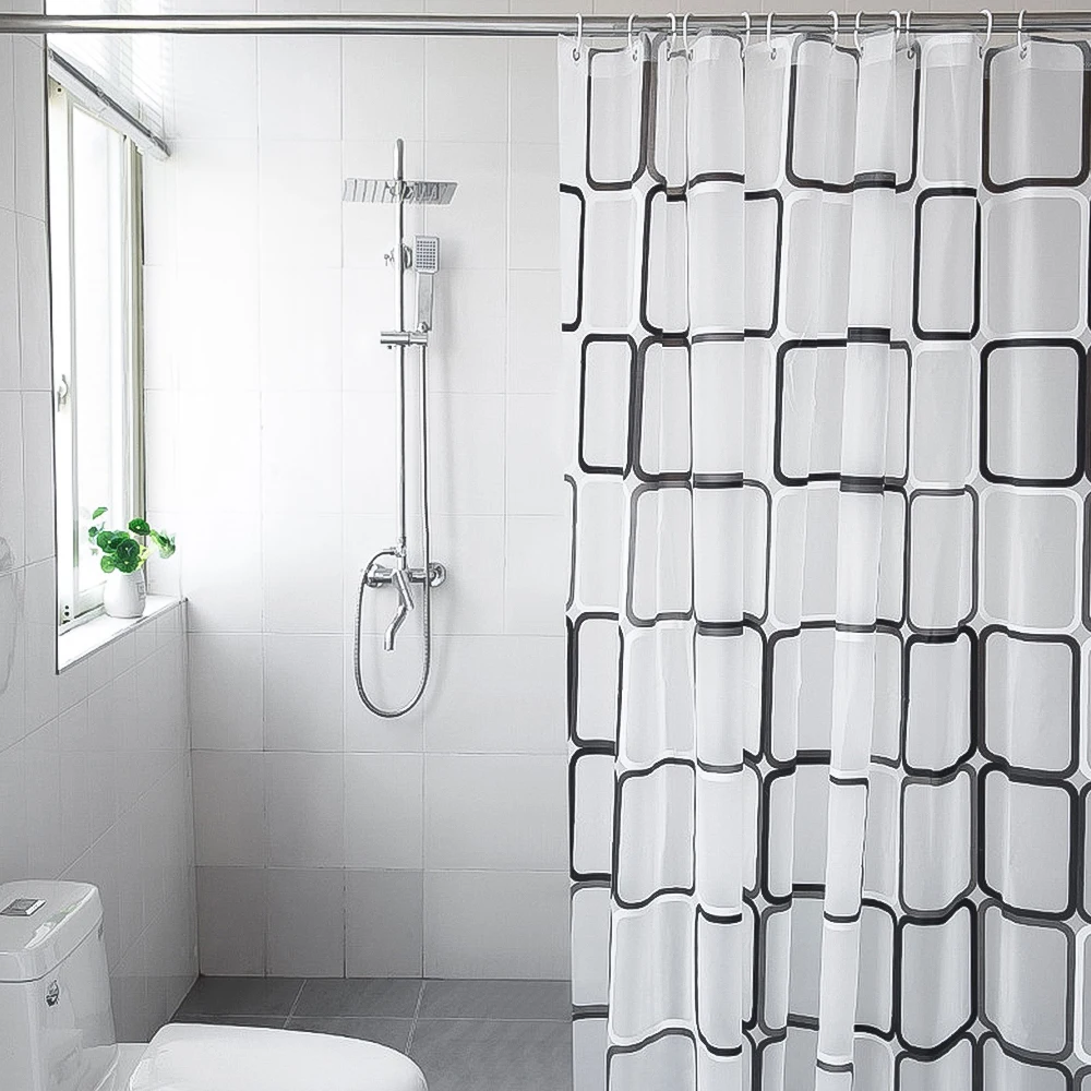 shower curtains Waterproof Mildew Proof Durable Bathroom Screens With Hook Modern Printed Bathtub Curtains Bathroom Accessories
