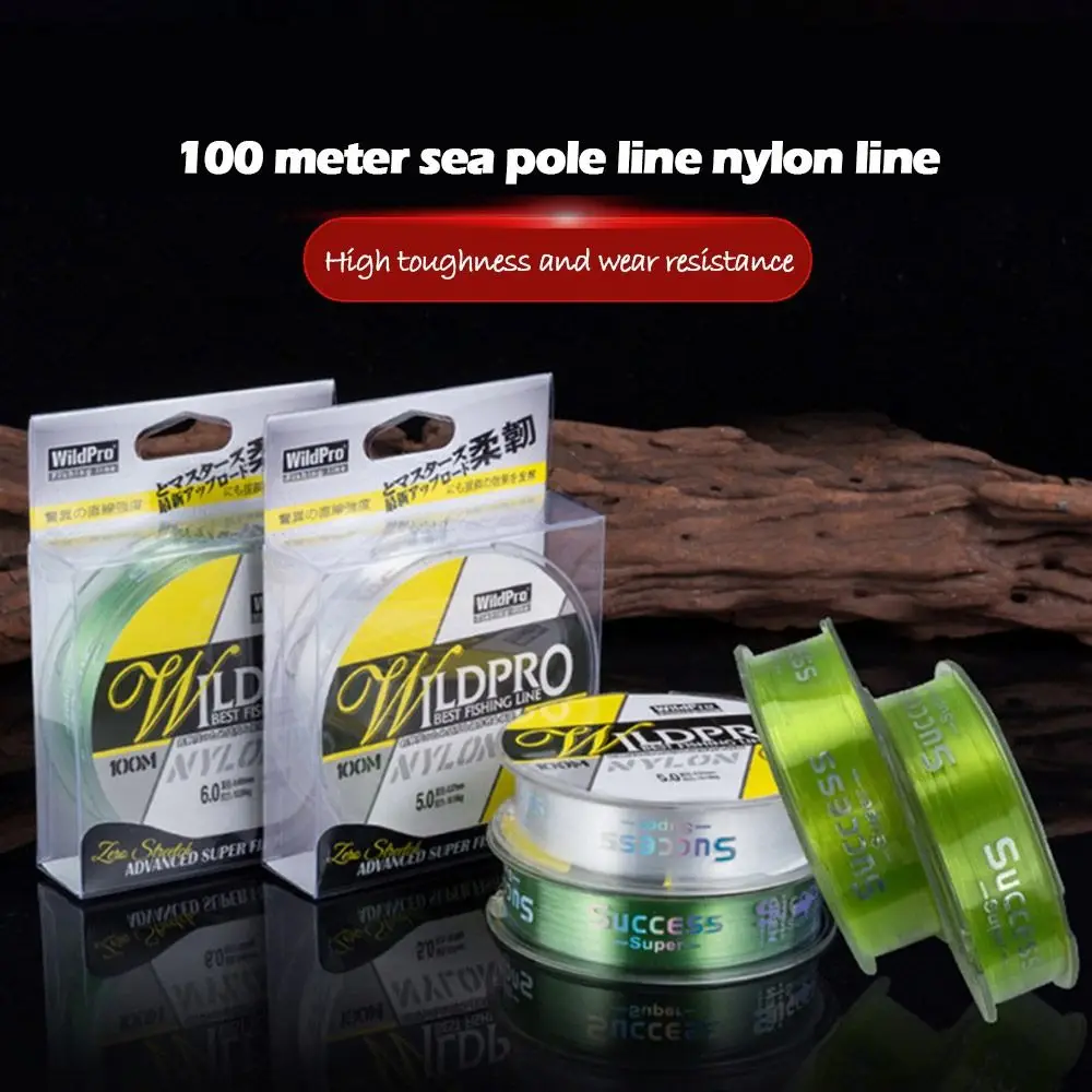 Fishing Line Rope 100M-Transparent-Invisible-Wire-Strong-Rope-Cord-Monofilament-Polyester ...