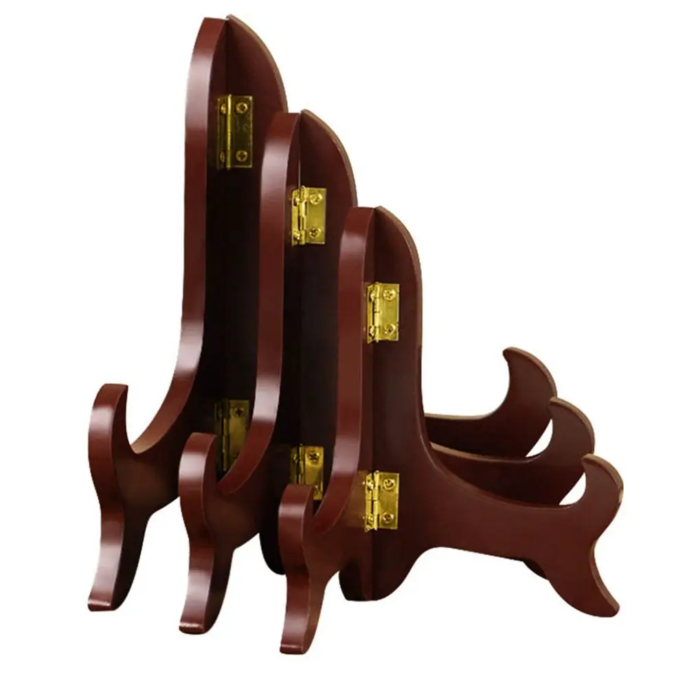 

Artwork Picture Decorating Base High End Home Decor Photo Plate Holder Wooden Bracket Picture Frame Holder Display Stand