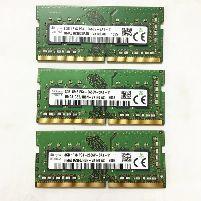 SK hynix DDR4 RAMs 8gb 2666MHz DDR4 8GB 1Rx8 PC4-2666V-SA1/SA2-11