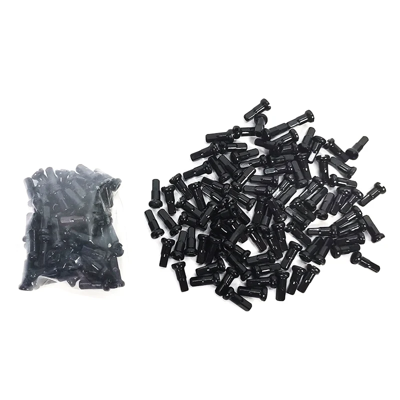 20Pcs Steel Bike Wheel Spoke Nipples Replacement For 10G/12G/13G/14G Spoke Caps Road Mountain Bicycles Black Silver Parts bicycle parts bike accessories bike spokes nipples