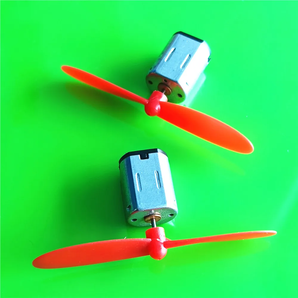 2set/pack N20 3-3.7V 22000 Micro DC Motors With Black Red CW CCW Propeller Model Airplane Helicopter Fan DIY Parts Dropshipping
