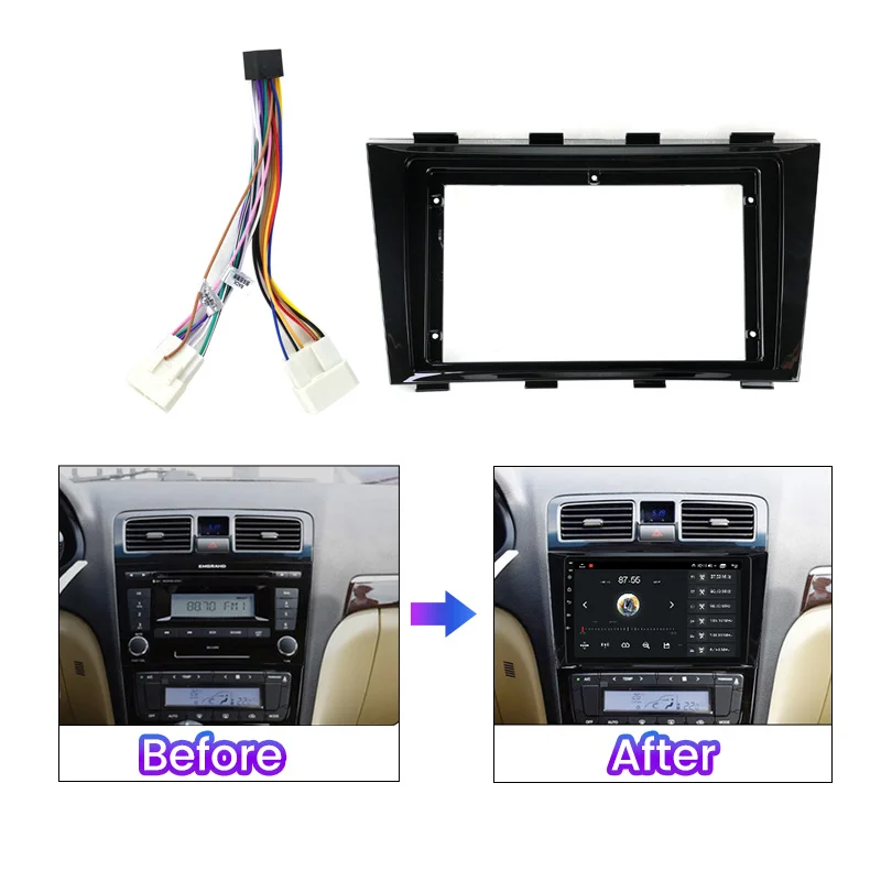 ڵ ȵ̵ ο ̽ , Geely Emgrand EC8 2011 2015 ڵ   GPS ÷̾     ŰƮ, 9 ġ