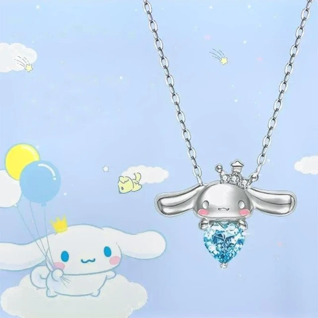 Anime Sanrio Kuromi Cinnamoroll Diamond Necklace Fashion Girl Sexy