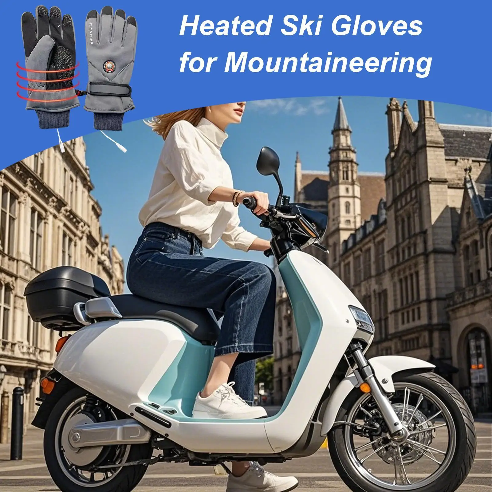 Heated Work Gloves Touchscreen Heating Mittens USB USB Heated Gloves For Men Women Outdoor Activities Sports Cycling Skiing