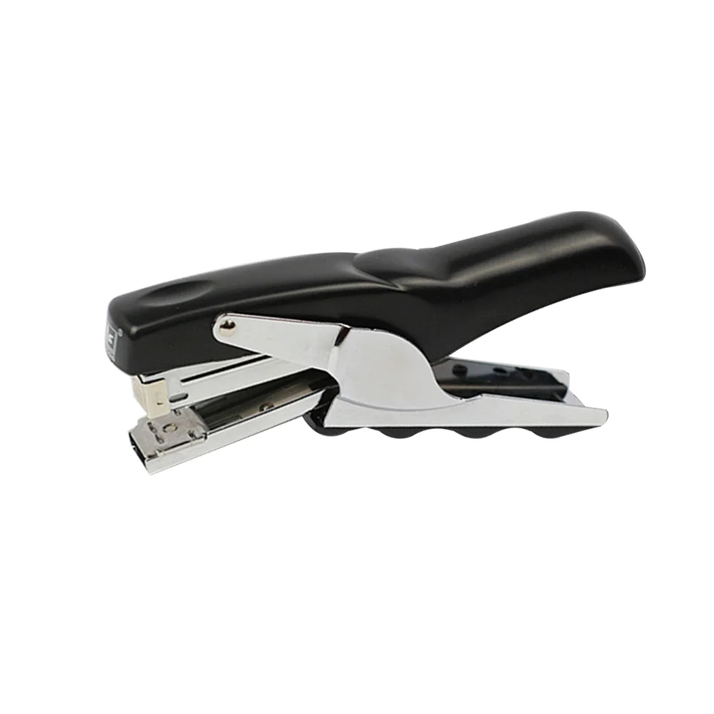 

Metal Plier Stapler Durable Save Strength Black Stapler Tabletop Efficient Stapler for Office Company School ( without