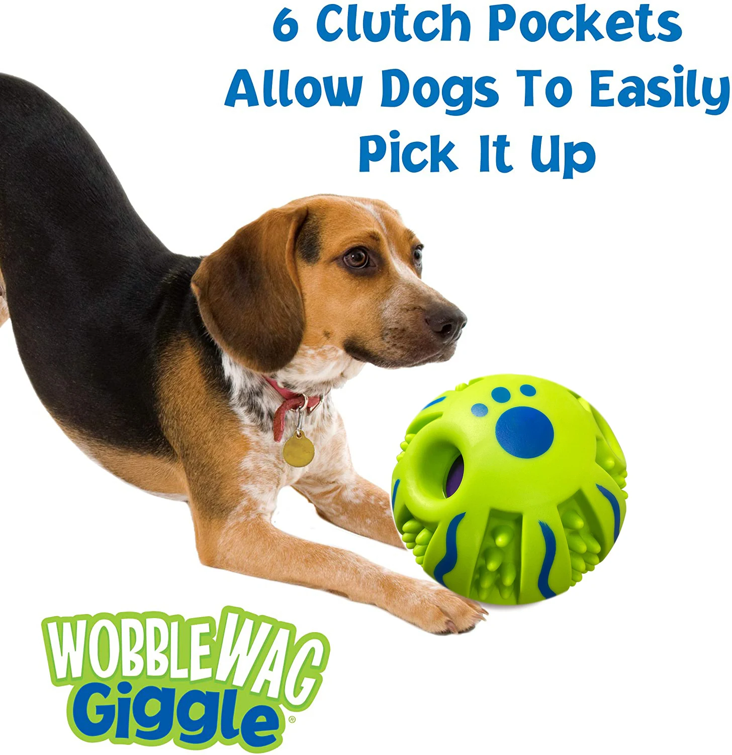 Wobble Wag Toy Para Animais De Estimação, Bola De Brilho, Brinquedo Interativo Do Cão, Sons Divertidos, Quando Rolados ou Abalados, Animais De Estimação Saber Melhor Como Visto Na TV