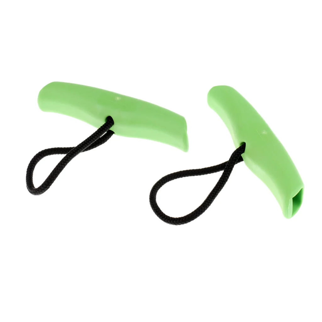 2 Pcs Nylon Universal Kayak Pull Handle Replacement Parts Durable Carrying Handle Front Rear with Cord for Canoe Boat Kayaking