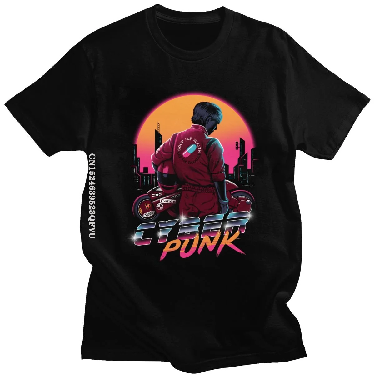 

Anime Manga Akira Neo Tokyo Tshirts For Men Women Men Shotaro Kaneda Synthwave Graphic Tshirt Oversized Cotton Vaporwave Tee