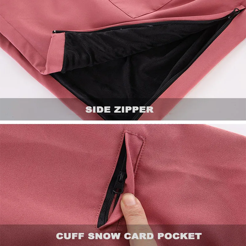 Ski Jacket For Men and Women Winter Outdoor Warm Windproof Waterproof Breathable Snowboarding