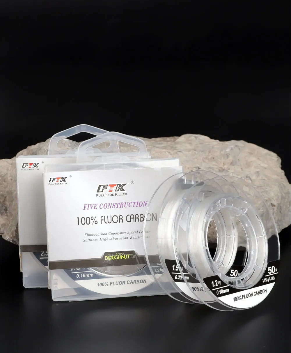 FTK 50M 100% Carbon Faser Linie Japan 0,14 MM-0,60 MM Schnell Sinkende Fluorkohlenstoff Angelschnur Köder Führer 5,5 LB-62,7 LB – Detail 16