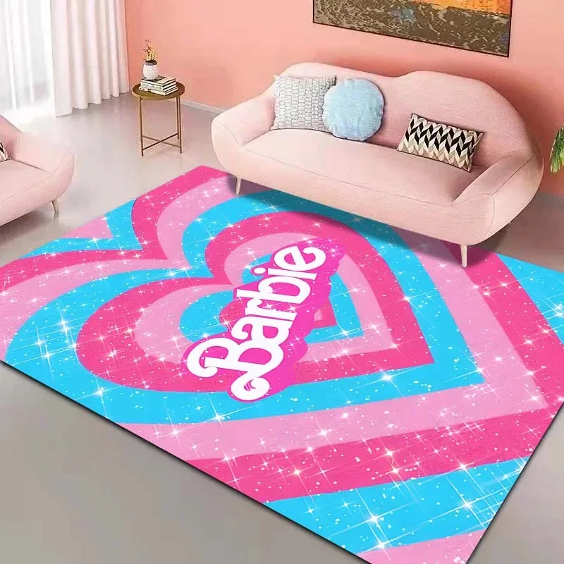 17 Styles Barbie Pink Rug Carpet for Living Room Girls Bedroom Kid's Room Home Decor Area Rug Non-slip Mat Sofa Mat Pink Decor floor mat,plush rug,decorative carpet,non slip carpet,kids carpet