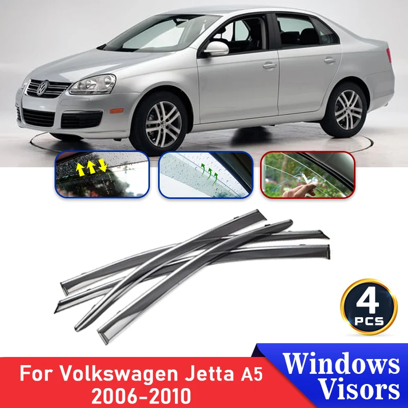 CarSideWindowDeflectorsForVolkswagenVWJetta5MK5200620072008