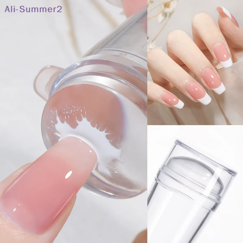 {Summer2} 화이트 블랙 네일 스탬핑 플레이트 실리콘 네일 스탬퍼 스탬핑 네일 아트 액세서리 DIY 매니큐어 도구용