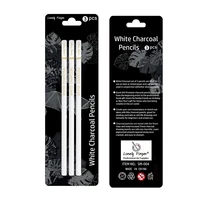 Professional White Charcoal Pencils Set - 3/6 Pieces Sketch Highlight White Pencils for Drawing, Sketching, Shading, Blending 1