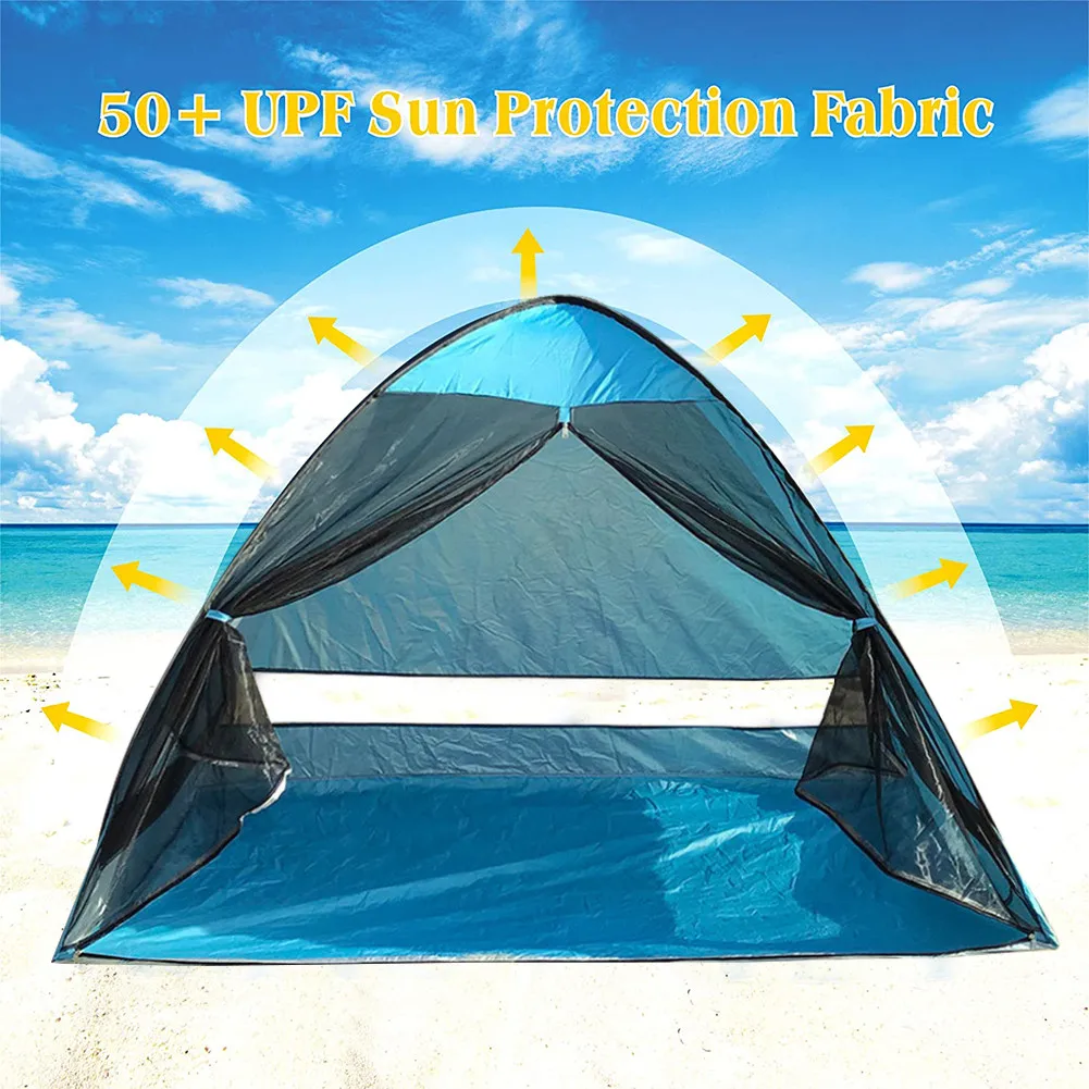 UV Protection Beach Tent Camping Tents Automatic Pop Up Nature Tent Sun Shelter Gazebo Tent Outdoor Camping Accessories