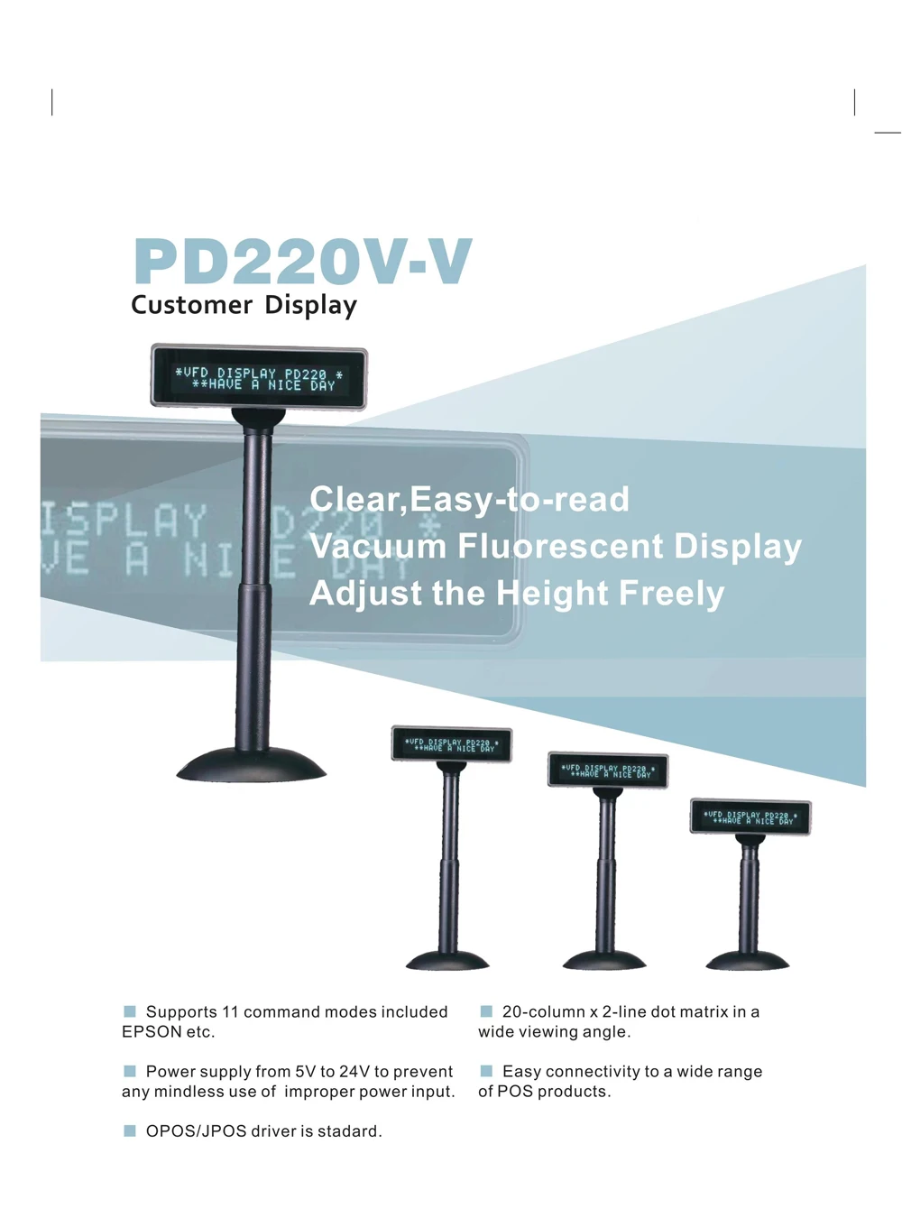 Cliente Display para Caixa Registadora, 220V, Independente,