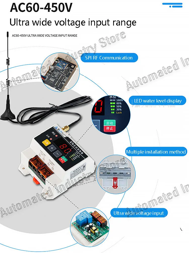 T200S Fully automatic remote wireless water level controller water pump water to
