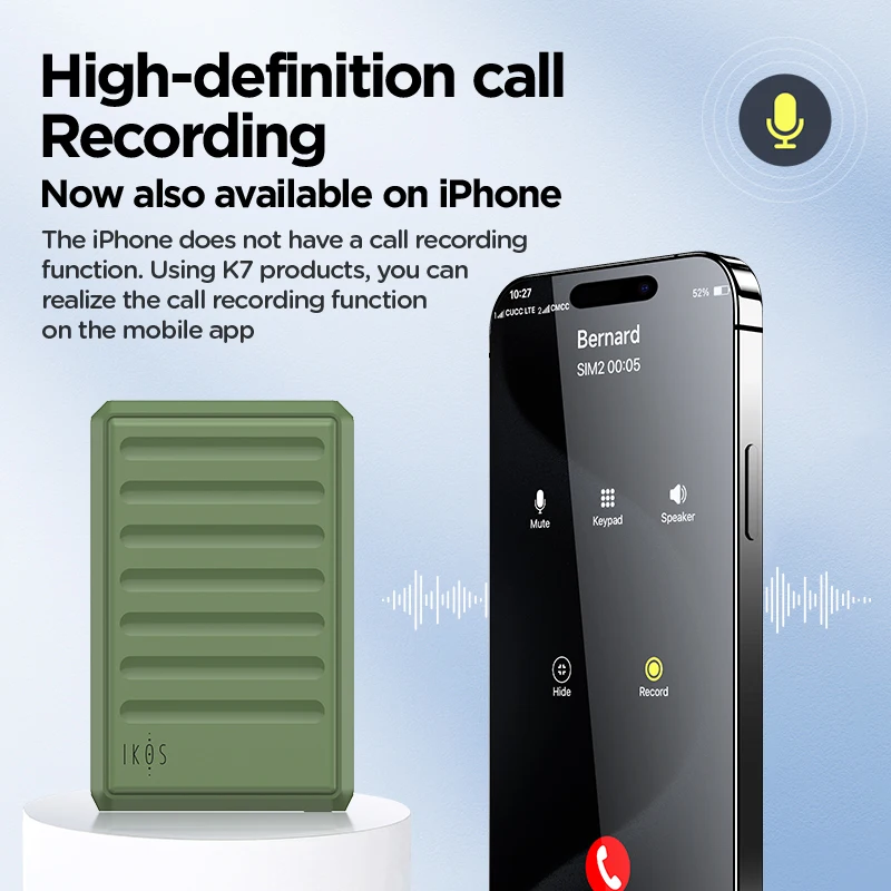 IKOS K7 4G Dual SIM Dual Stanby Adapter For iPhone/iPad 2 or 4 SIM Cards/SMS/Call Active Simultaneously WiFi Hotspod Data
