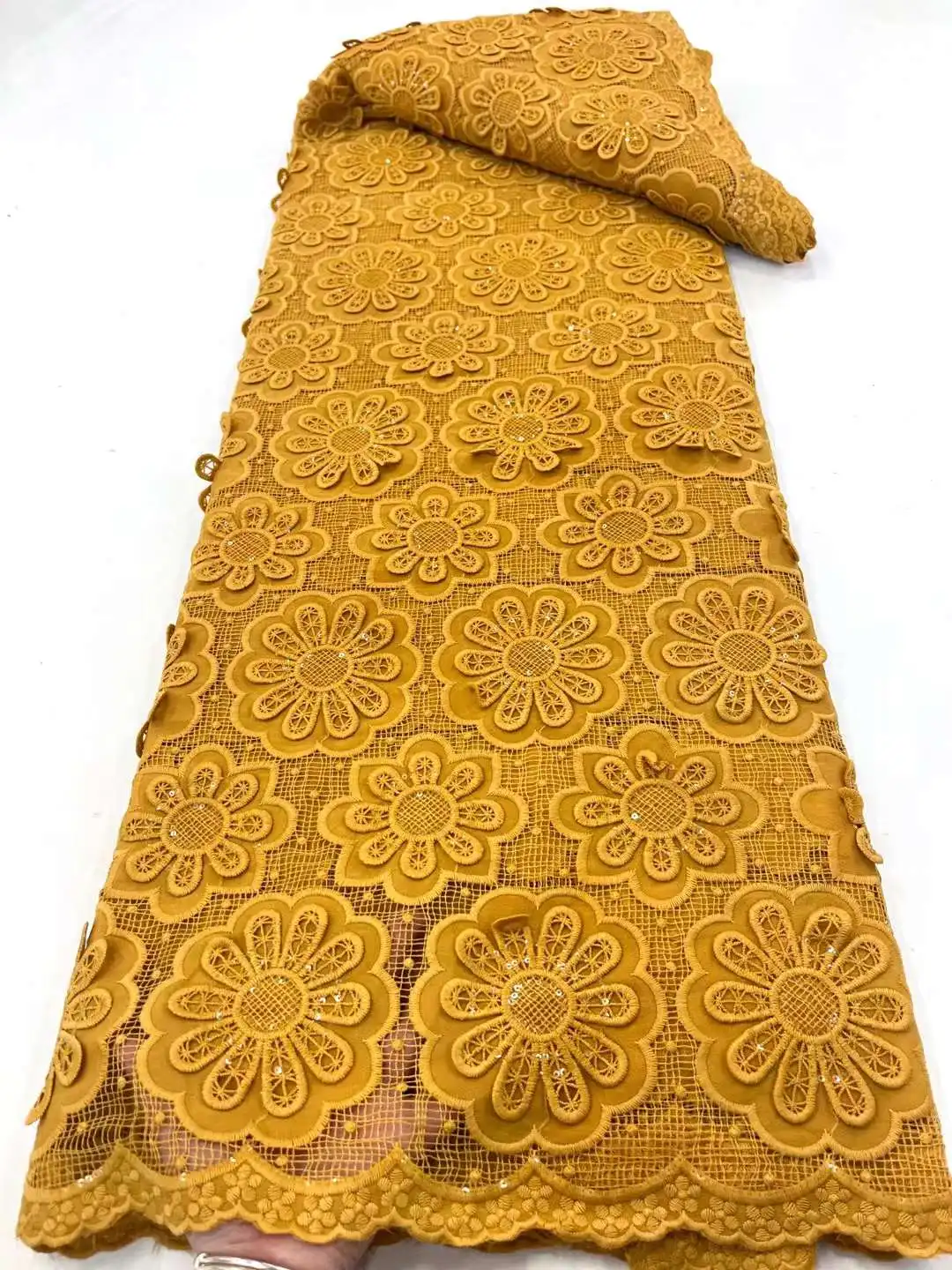 

Белая африканская шифоновая кружевная ткань 2023, Высококачественная кружевная вышивка, французская Тюлевая кружевная ткань для нигерийского шитья