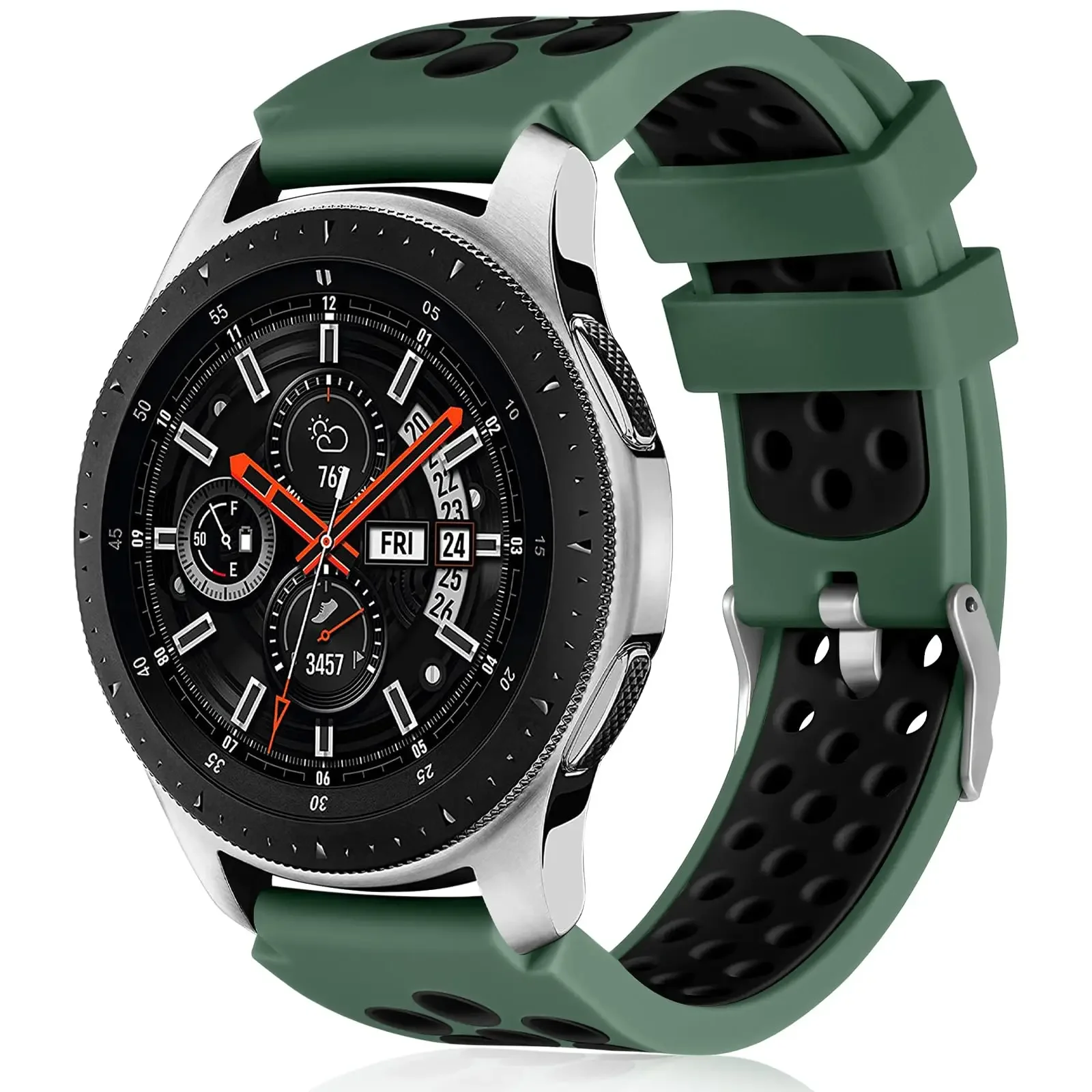 Enhanced Silicone Band for Smartwatches - Original Strap for 45mm/22mm Watches