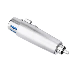 Premium XLR to 6.35mm Audio Converter Adapter - 1pcs (XLR Female RCA Male)