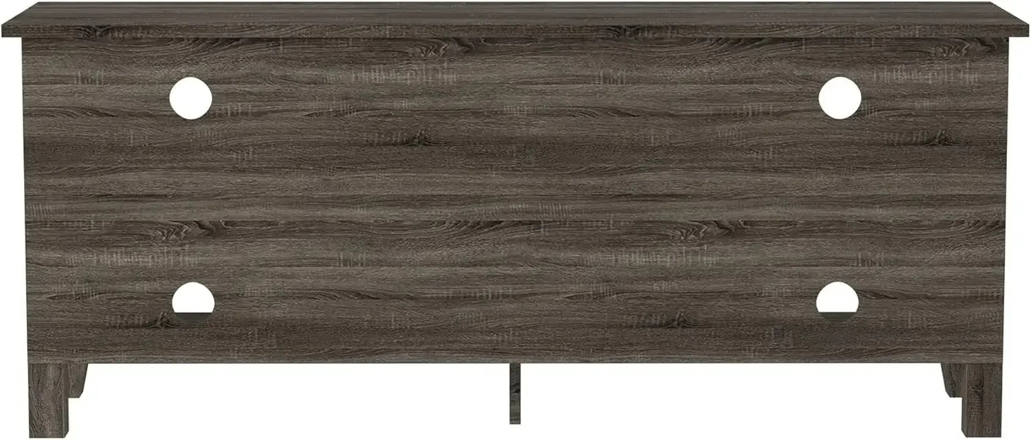 Wren Classic 4 Cubby Fireplace TV Stand for TVs up to 65 Inches, 58 Inch, Charcoal 2