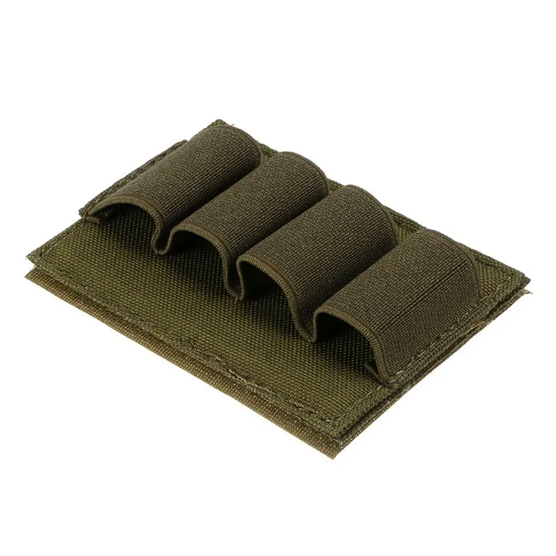 Taktische 12/20 GA 4 Runde Munition Träger Halter Schrotflinte Shell Molle Nylon Magazin Tasche Panel Taschenlampe Stift Veranstalter – Detail 5