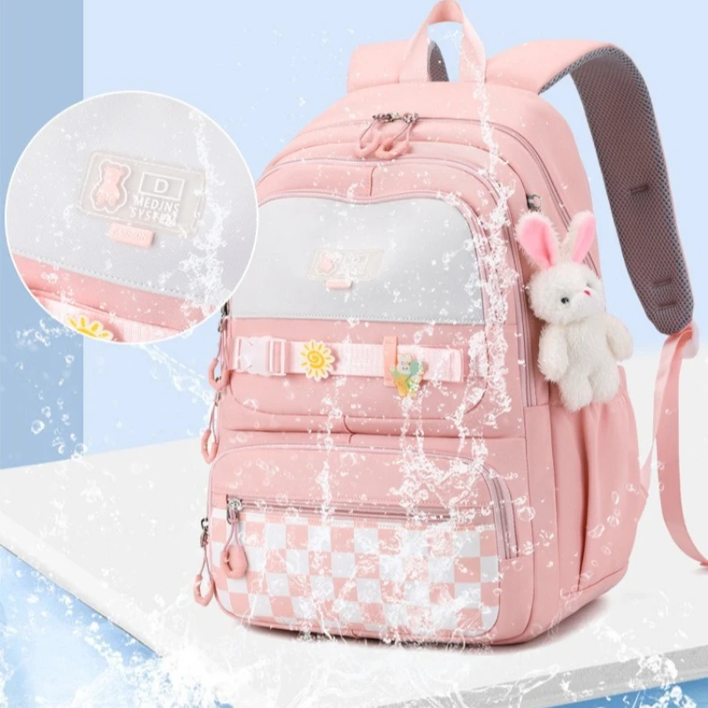 New Elementary girl school backpack large capacity ladies fashionable backpacks for middle high school college student bookbag 1